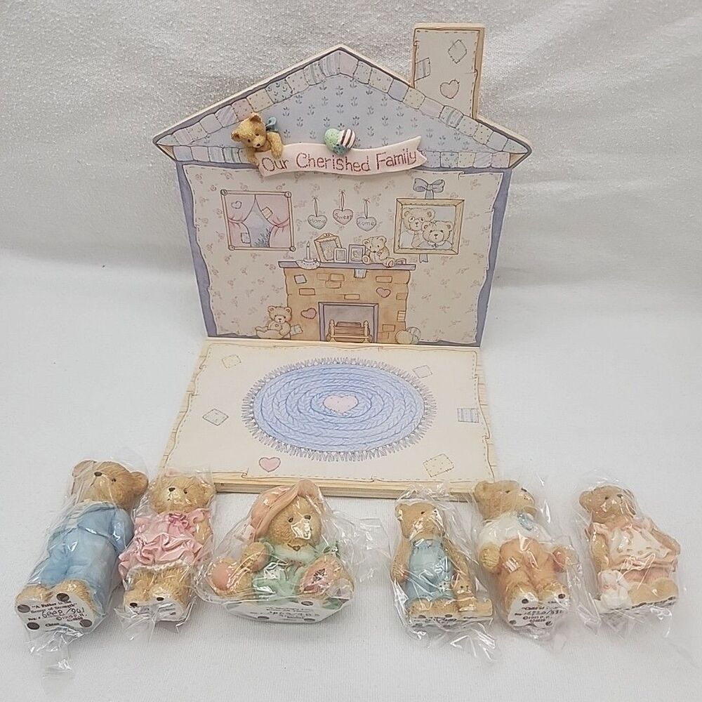 Figures Our Cherished Family Teddies 1993 Enesco 7 Piece Collector Set 651125